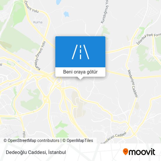 Dedeoğlu Caddesi harita