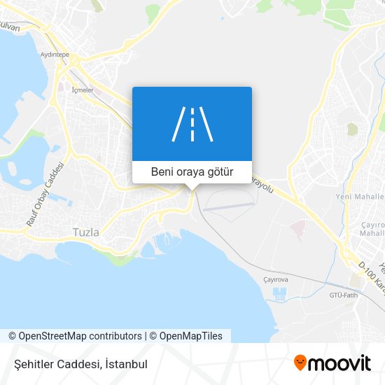Şehitler Caddesi harita