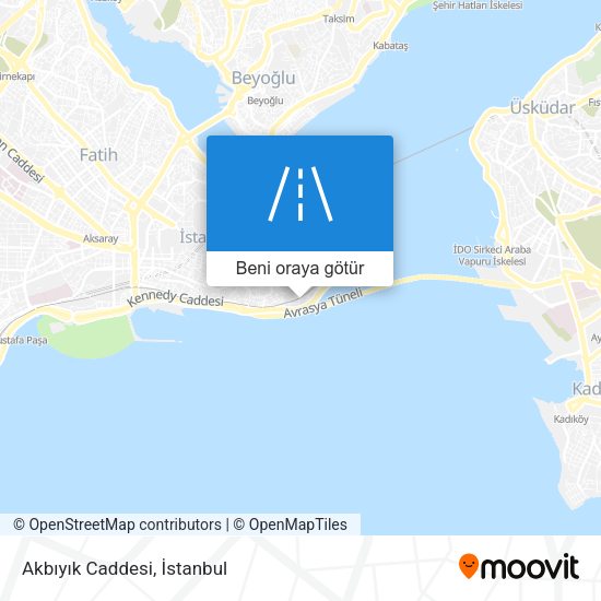 Akbıyık Caddesi harita
