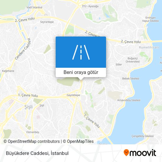 Büyükdere Caddesi harita