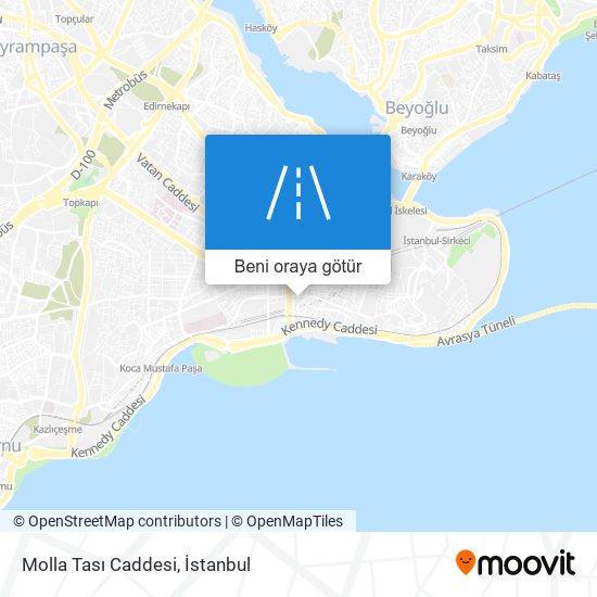 Molla Tası Caddesi harita