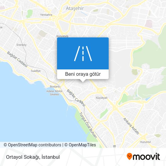 Ortayol Sokağı harita