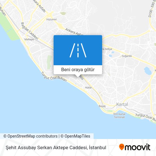 Şehit Assubay Serkan Aktepe Caddesi harita