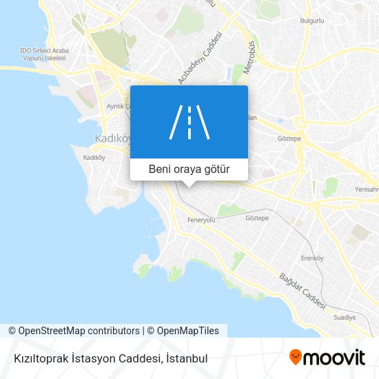 Kızıltoprak İstasyon Caddesi harita