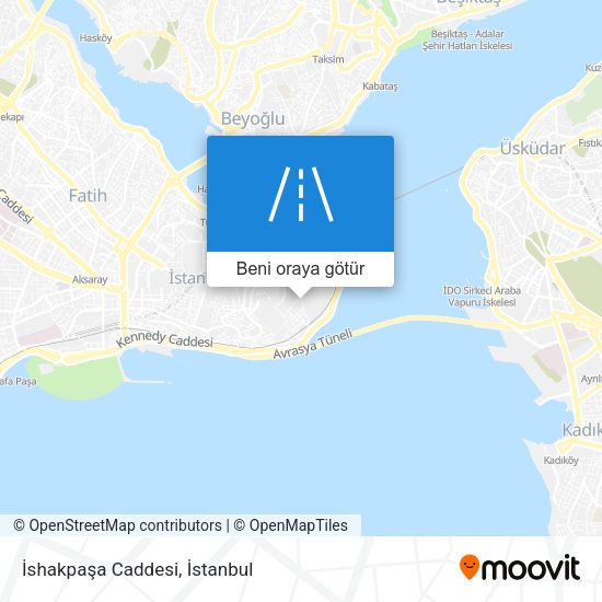 İshakpaşa Caddesi harita