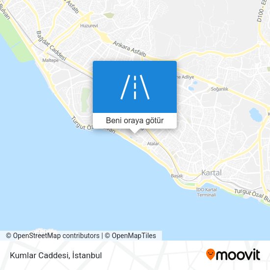 Kumlar Caddesi harita