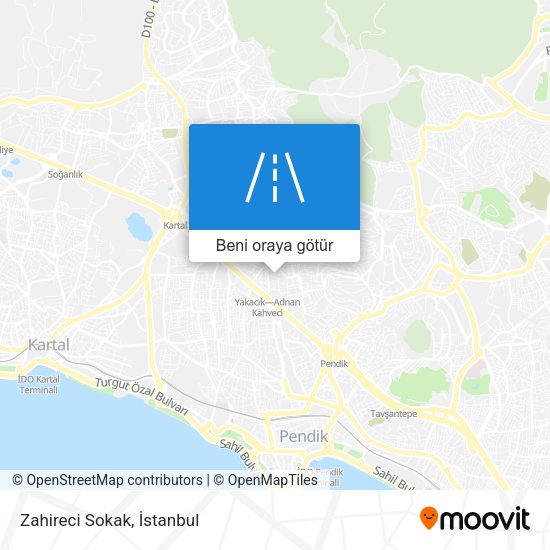Zahireci Sokak harita