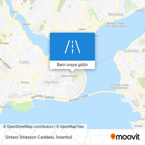 Sirkeci İstasyon Caddesi harita