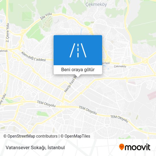 Vatansever Sokağı harita