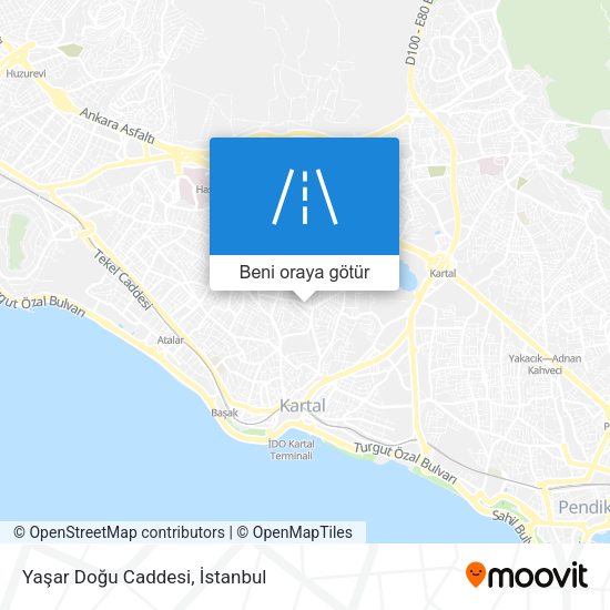 Yaşar Doğu Caddesi harita