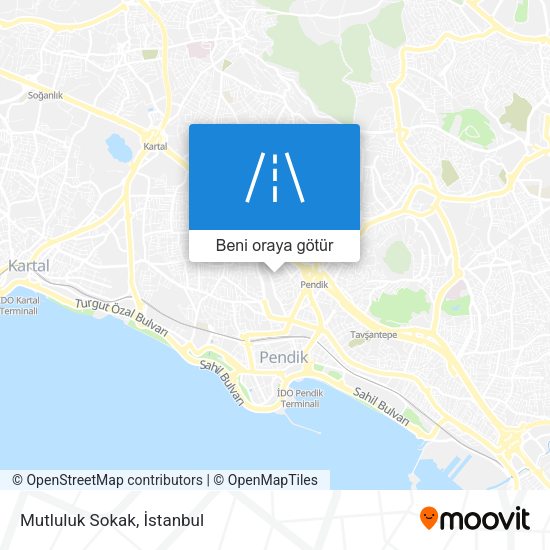 Mutluluk Sokak harita
