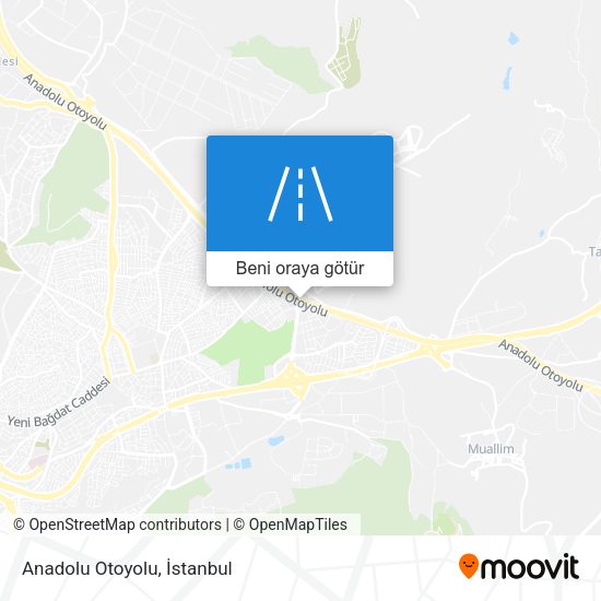 Anadolu Otoyolu harita