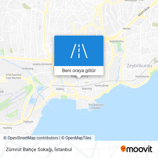 Zümrüt Bahçe Sokağı harita