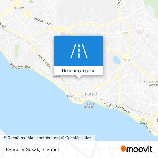 Bahçeler Sokak harita