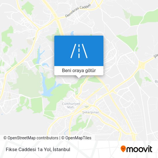 Fikse Caddesi 1a Yol harita
