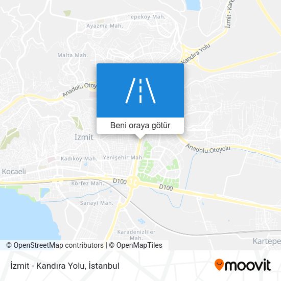 İzmit - Kandıra Yolu harita