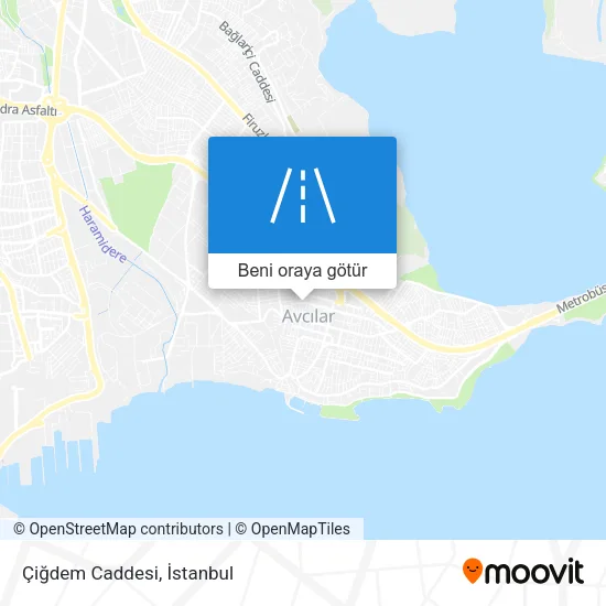 Çiğdem Caddesi harita