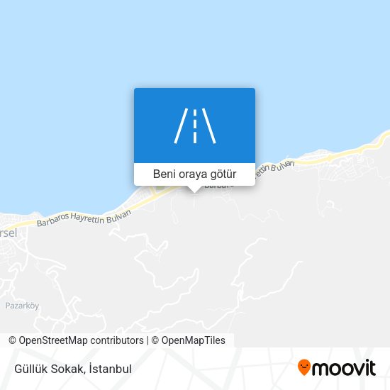 Güllük Sokak harita