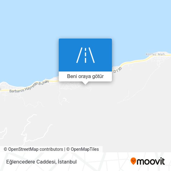Eğlencedere Caddesi harita