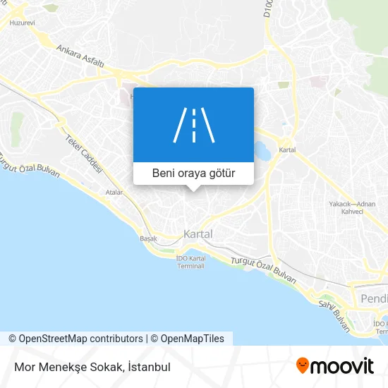 Mor Menekşe Sokak harita