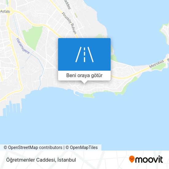 Öğretmenler Caddesi harita