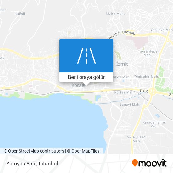 Yürüyüş Yolu harita