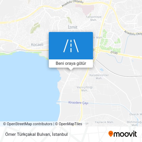 Ömer Türkçakal Bulvarı harita