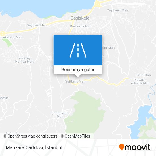 Manzara Caddesi harita