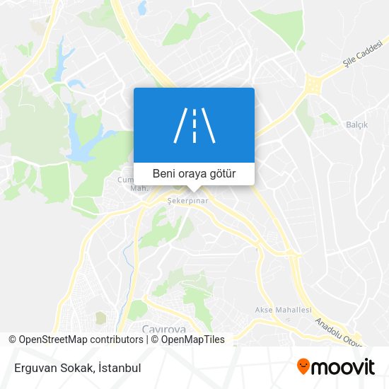 Erguvan Sokak harita