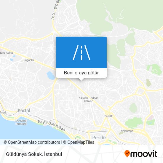Güldünya Sokak harita