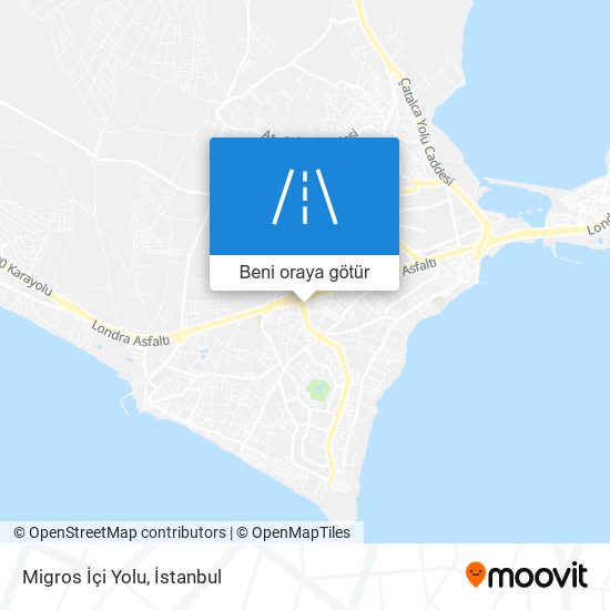 Migros İçi Yolu harita