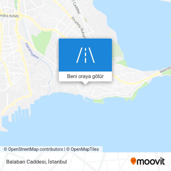 Balaban Caddesi harita
