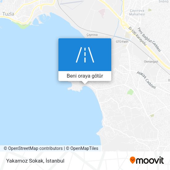 Yakamoz Sokak harita
