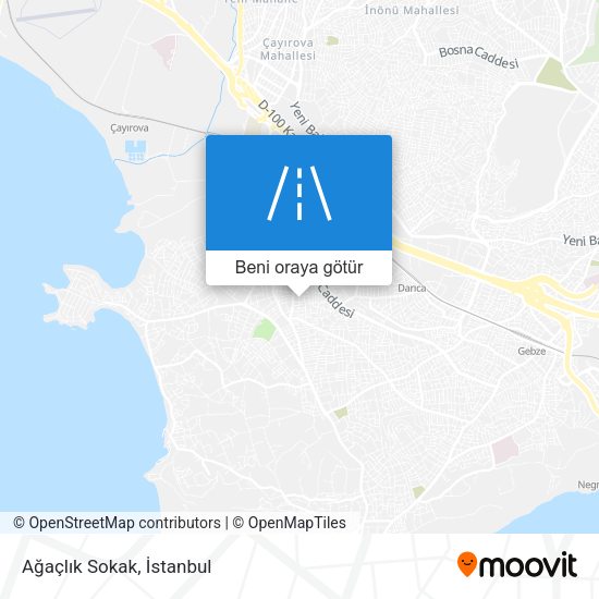 Ağaçlık Sokak harita