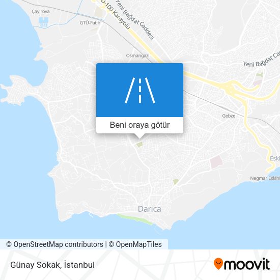 Günay Sokak harita