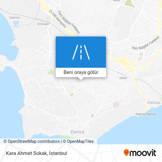 Kara Ahmet Sokak harita