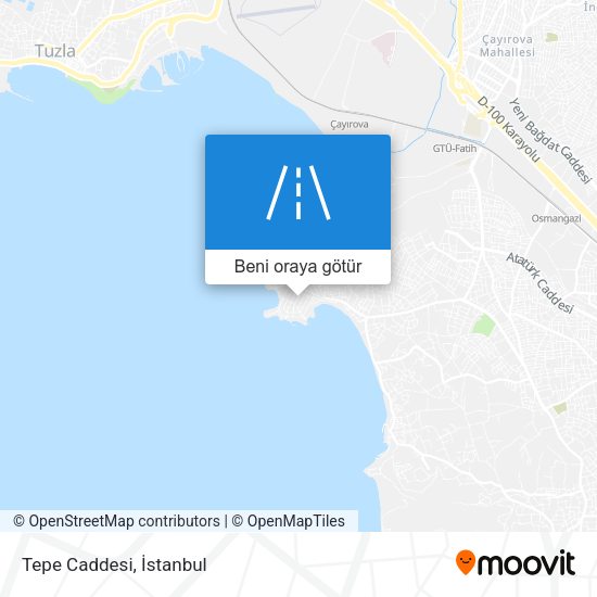 Tepe Caddesi harita