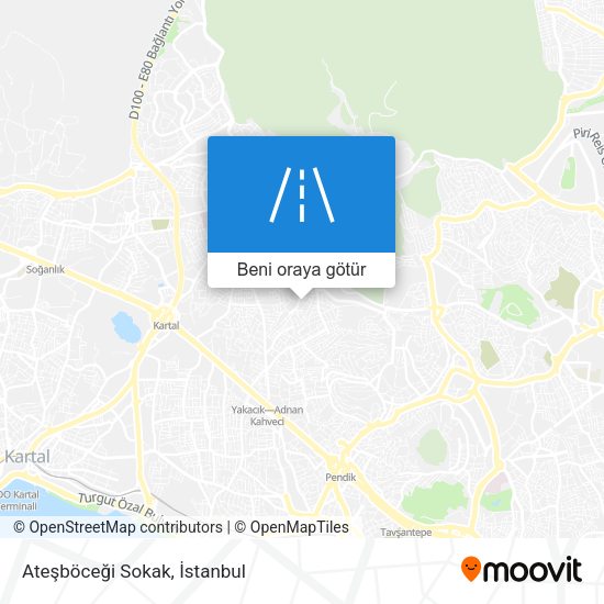 Ateşböceği Sokak harita