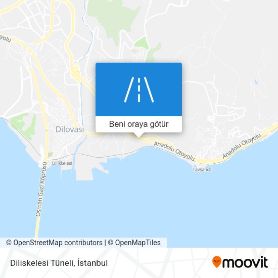 Diliskelesi Tüneli harita