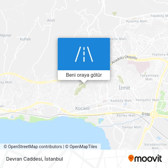 Devran Caddesi harita