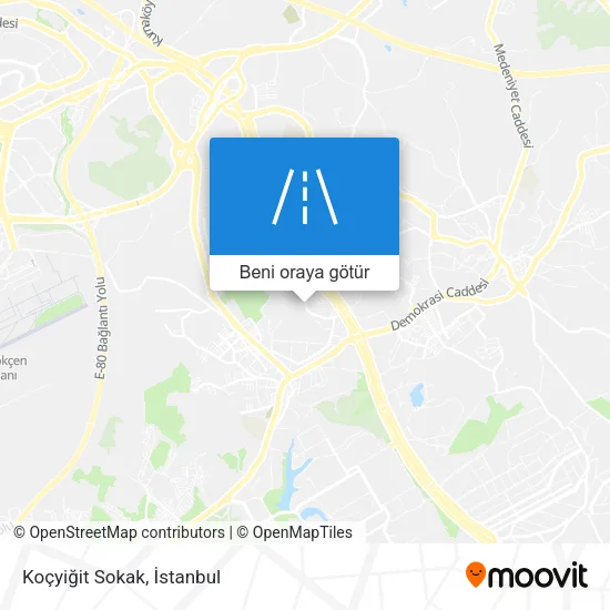 Koçyiğit Sokak harita