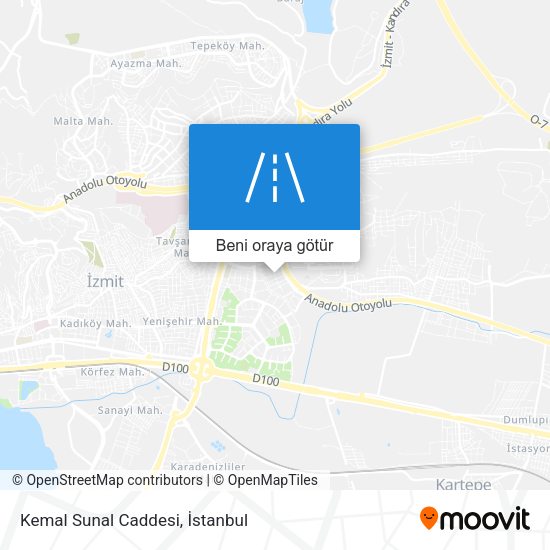 Kemal Sunal Caddesi harita