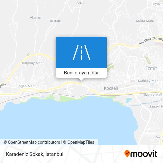 Karadeniz Sokak harita