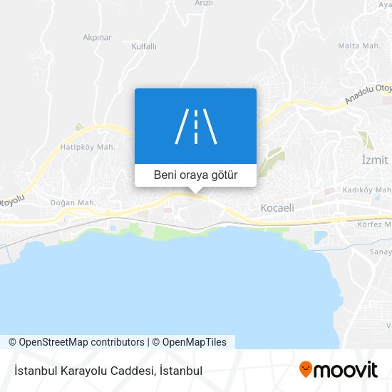 İstanbul Karayolu Caddesi harita