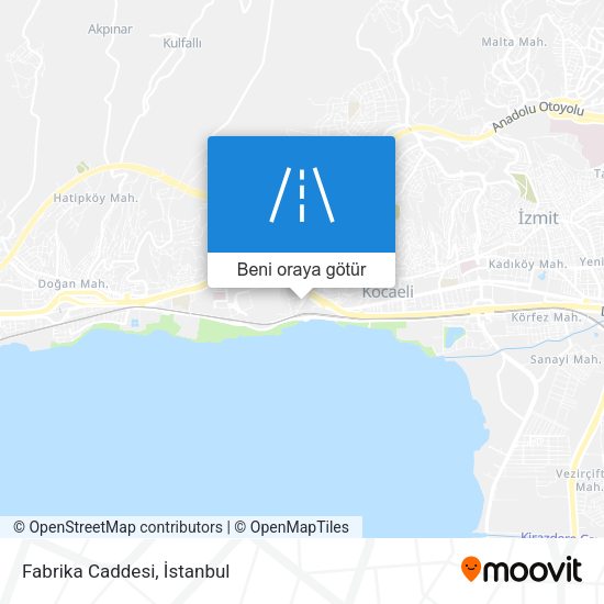 Fabrika Caddesi harita