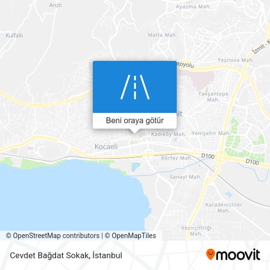 Cevdet Bağdat Sokak harita