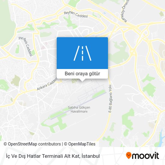 İç Ve Dış Hatlar Terminali Alt Kat harita