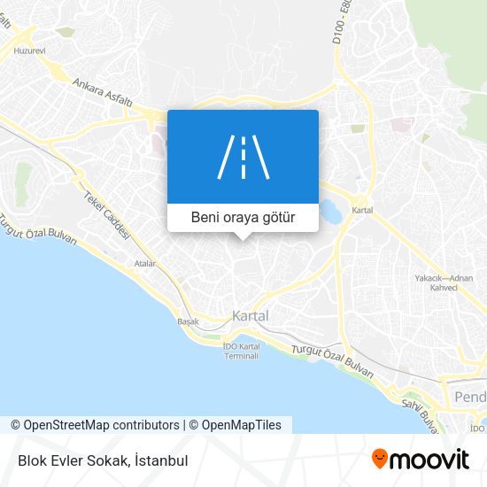 Blok Evler Sokak harita