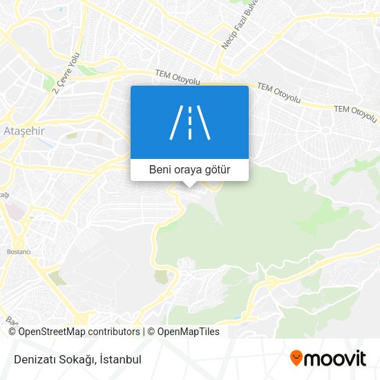 Denizatı Sokağı harita