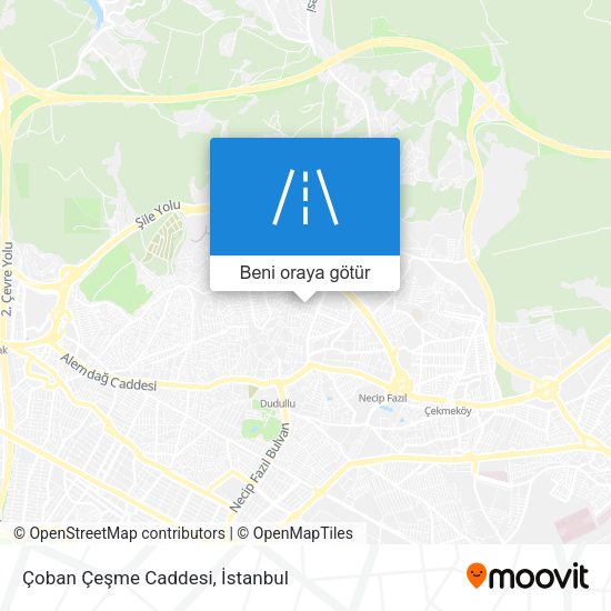 Çoban Çeşme Caddesi harita